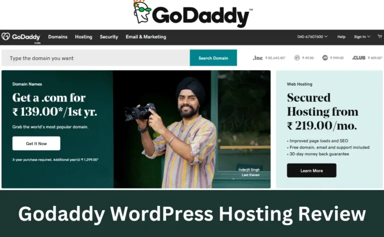 Godaddy WordPress Hosting Review – Pros, Cons, & Alternatives