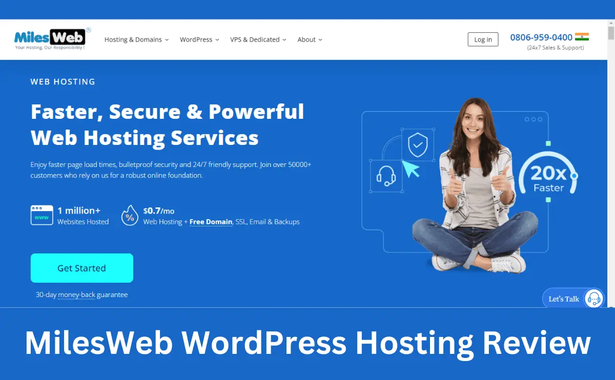 MilesWeb WordPress Hosting Review